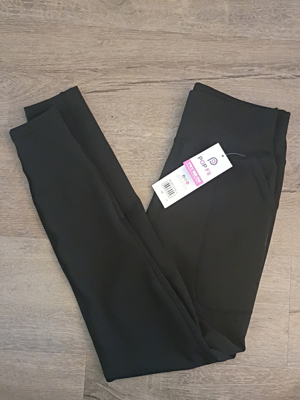 POP Fit Black High-Waist Active Leggings